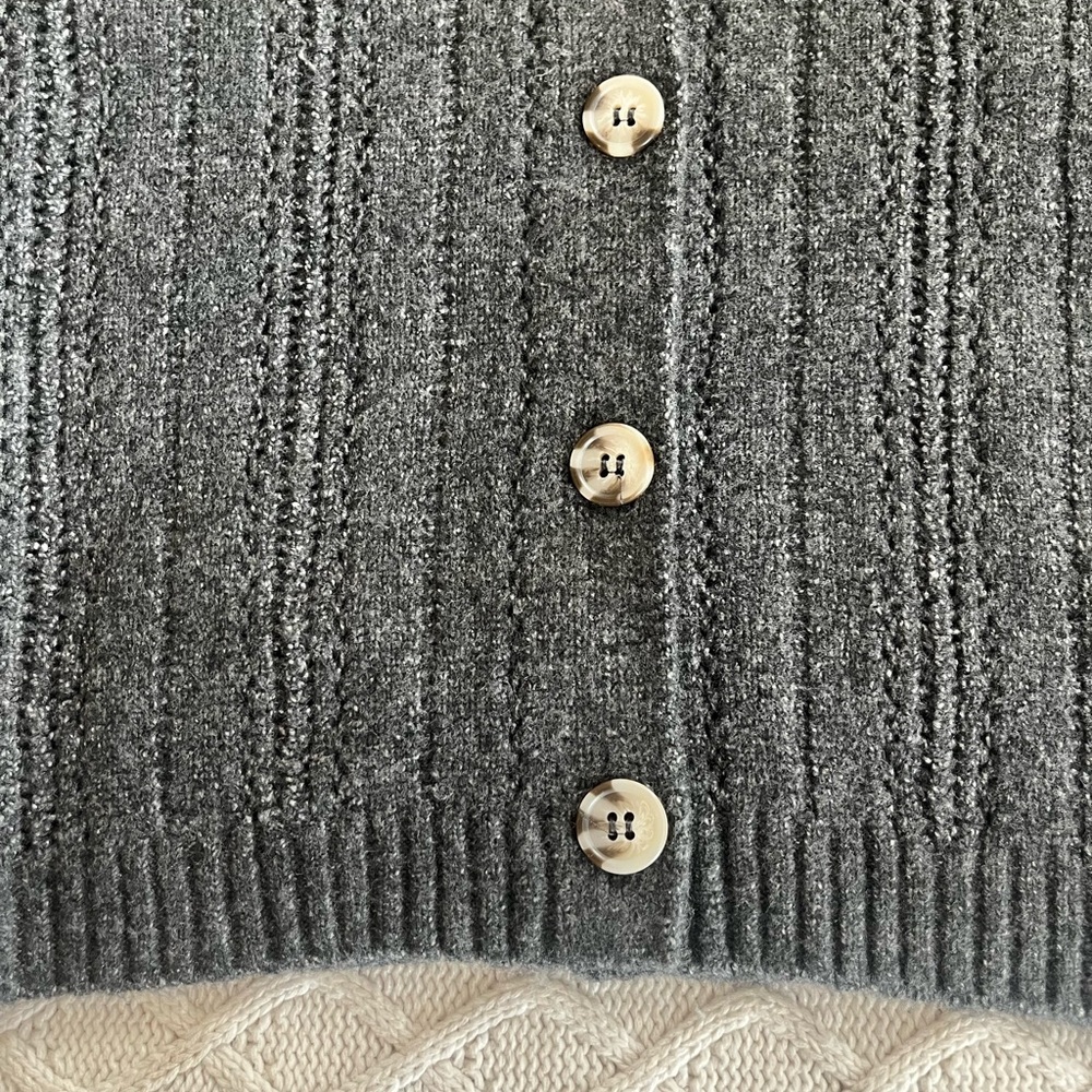Joseph A. Medium Gray Button-Up Cardigan Women’s Size Large - Picture 11 of 16